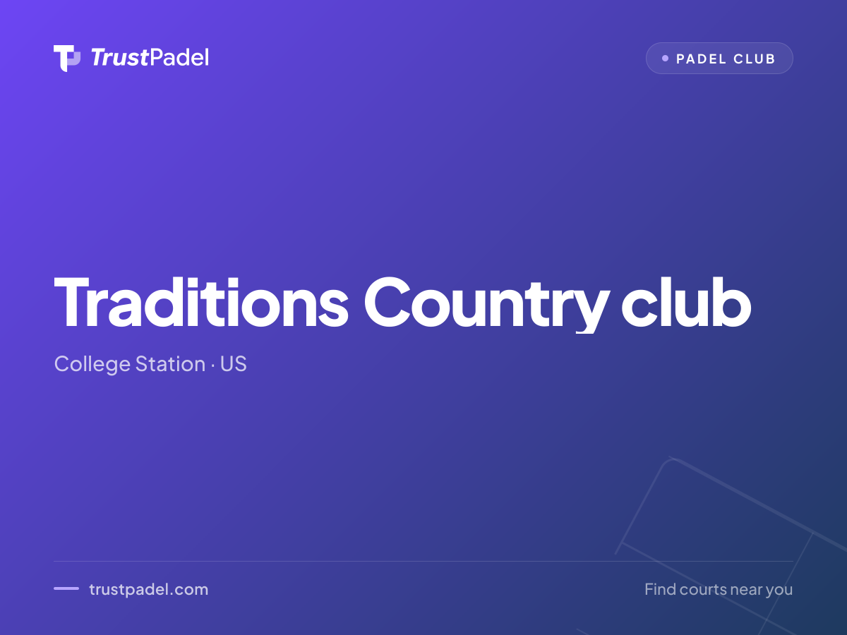 Traditions Country club padel club