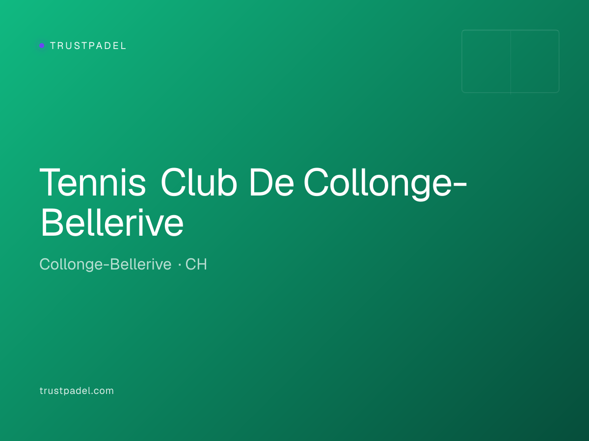 Tennis Club De Collonge-Bellerive padel club