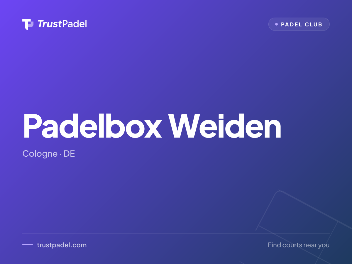 Padelbox Weiden padel club