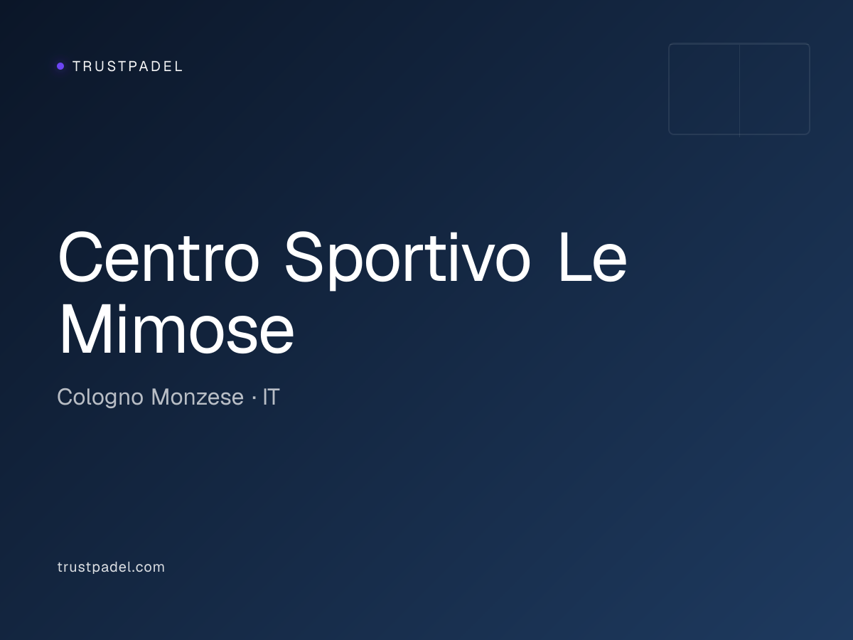 Centro Sportivo Le Mimose padel club