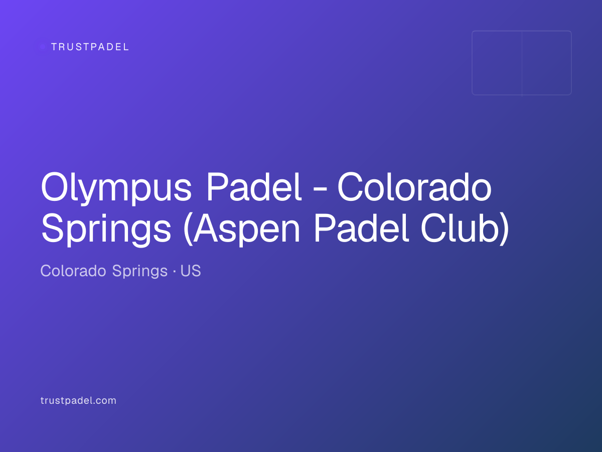Olympus Padel - Colorado Springs (Aspen Padel Club) padel club