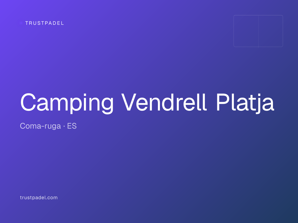 Camping Vendrell Platja padel club