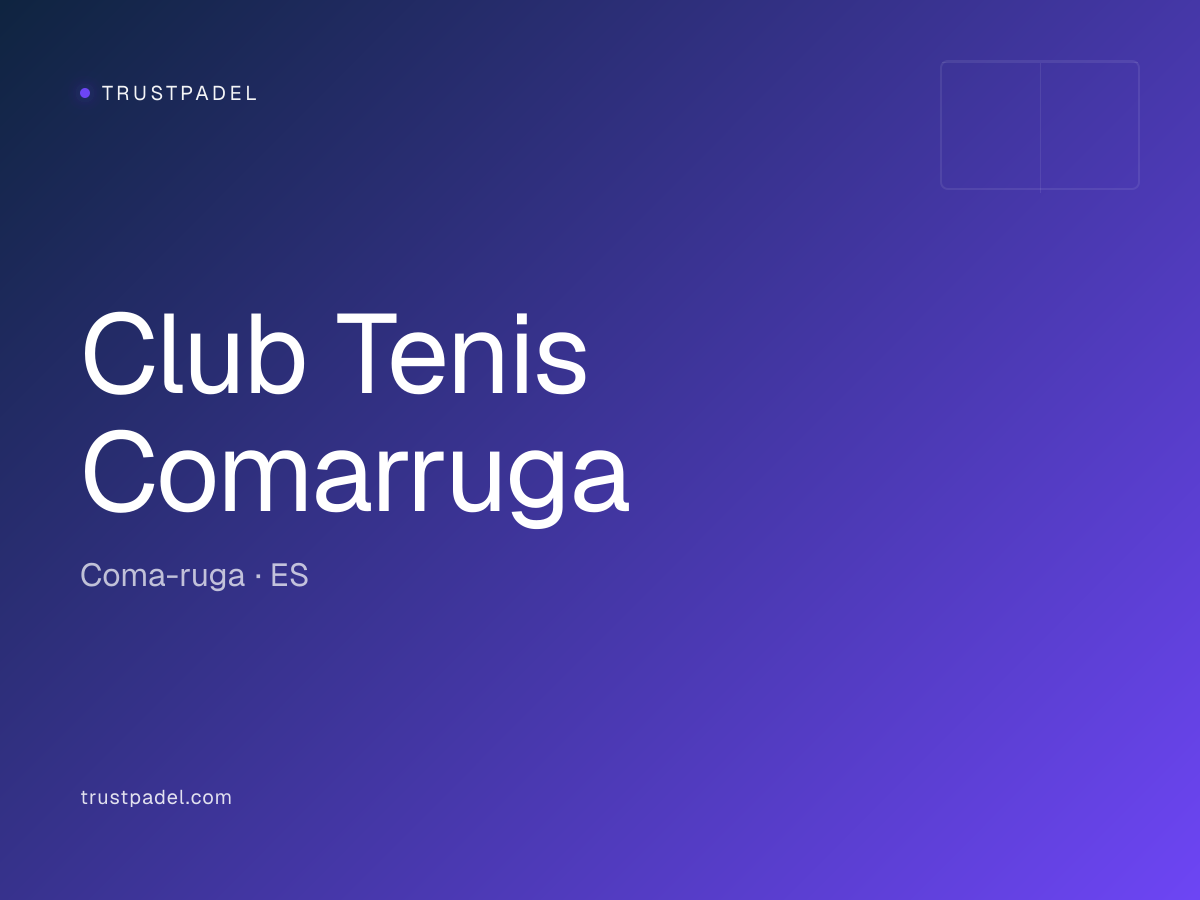 Club Tenis Comarruga padel club