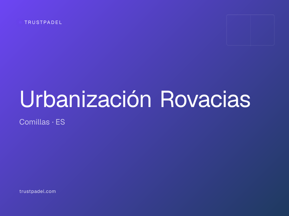 Urbanización Rovacias padel club