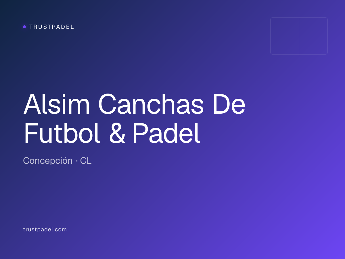 Alsim Canchas De Futbol & Padel padel club