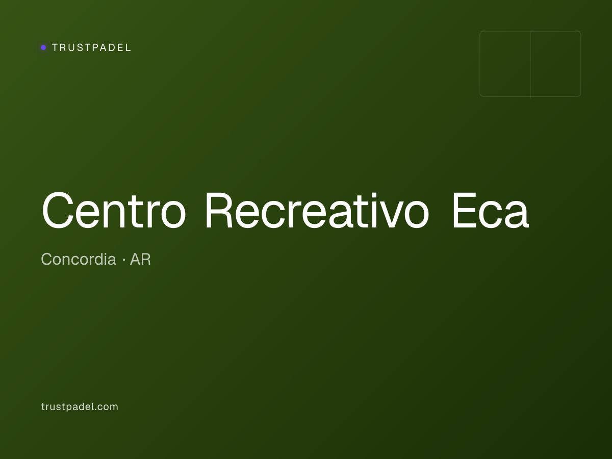 Centro Recreativo Eca padel club