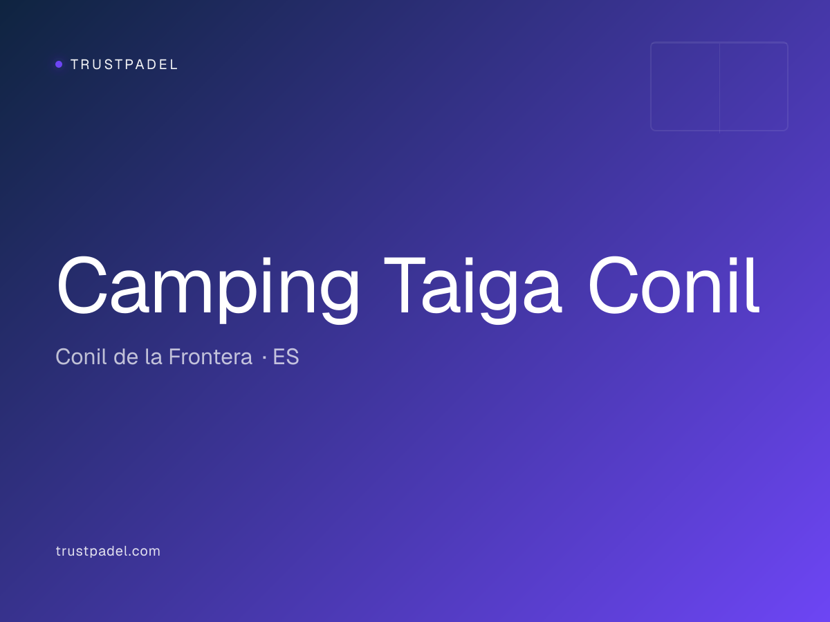 Camping Taiga Conil padel club