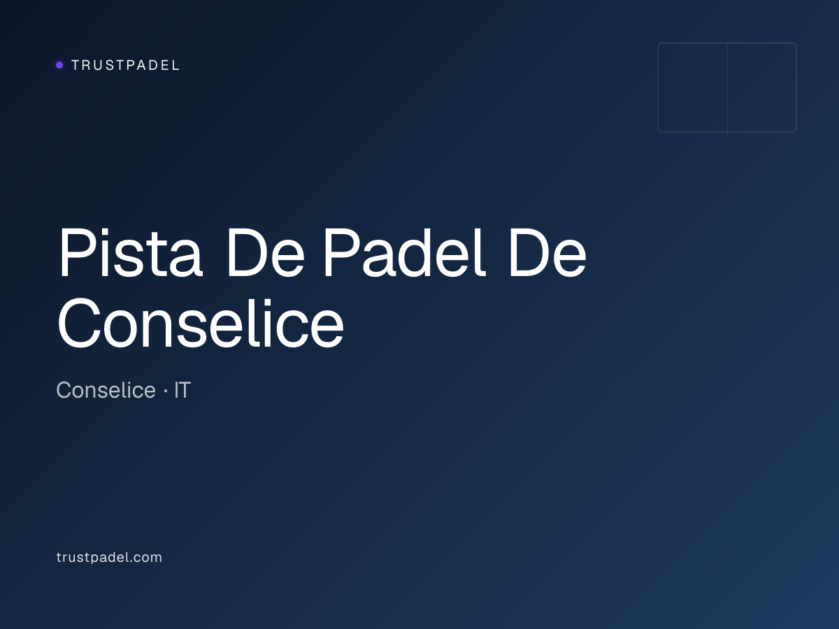 Pista De Padel De Conselice padel club