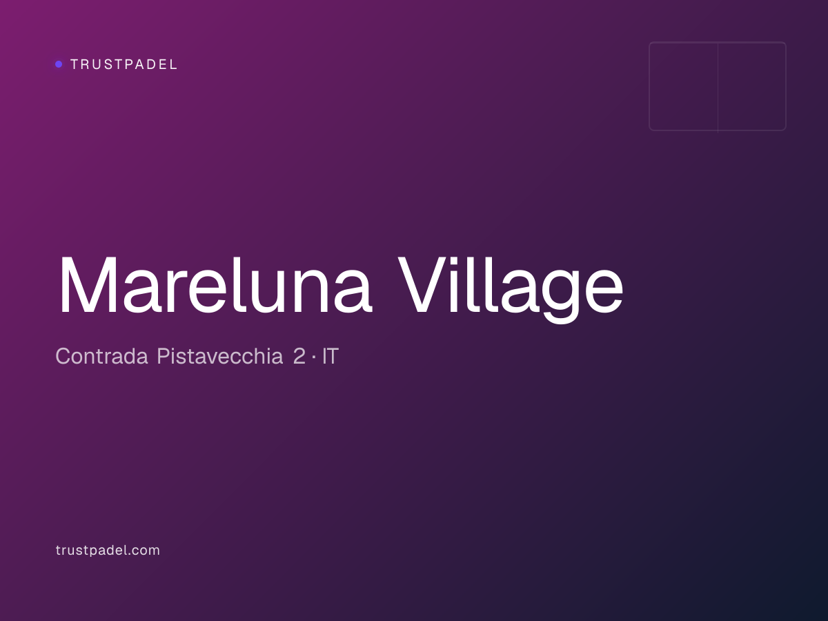 Mareluna Village padel club