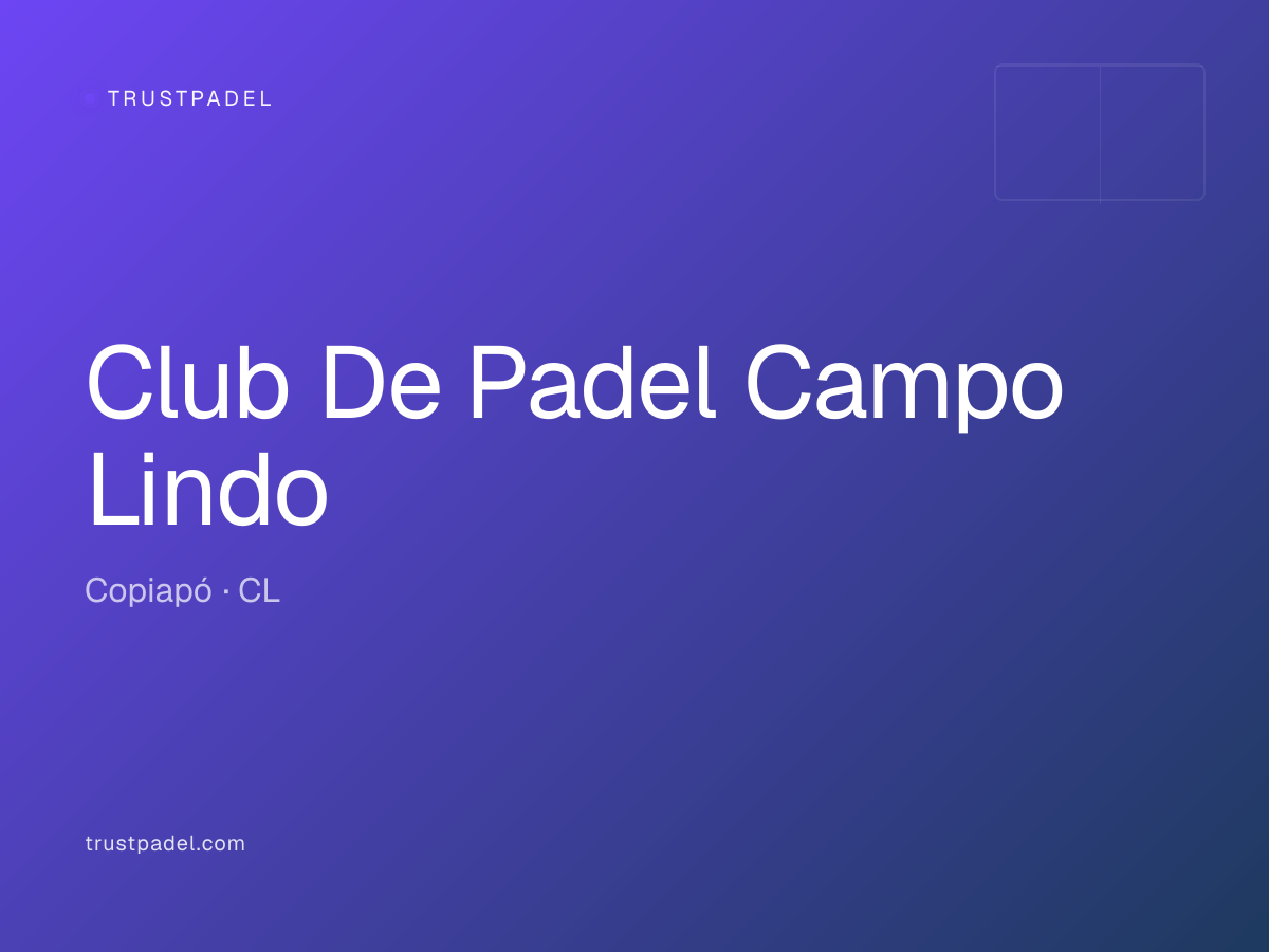 Club De Padel Campo Lindo padel club