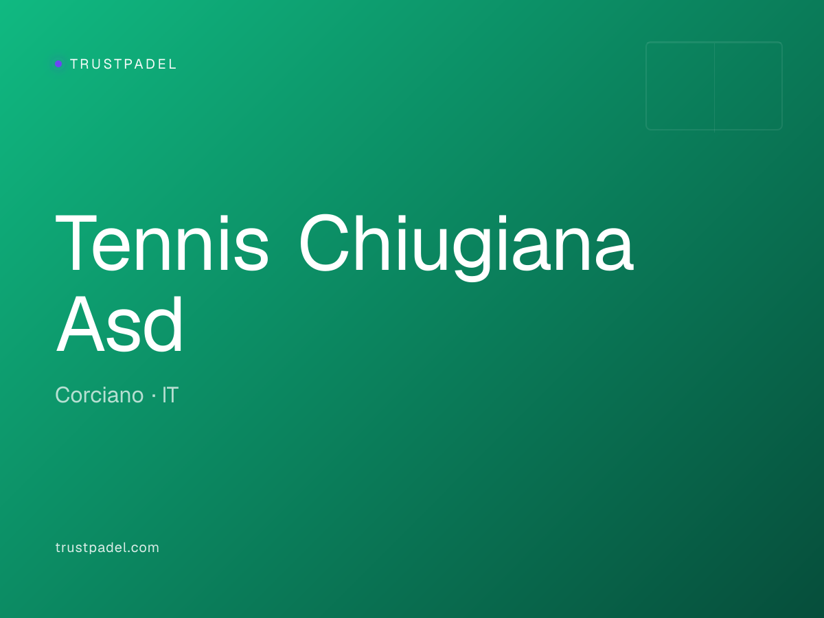 Tennis Chiugiana Asd padel club