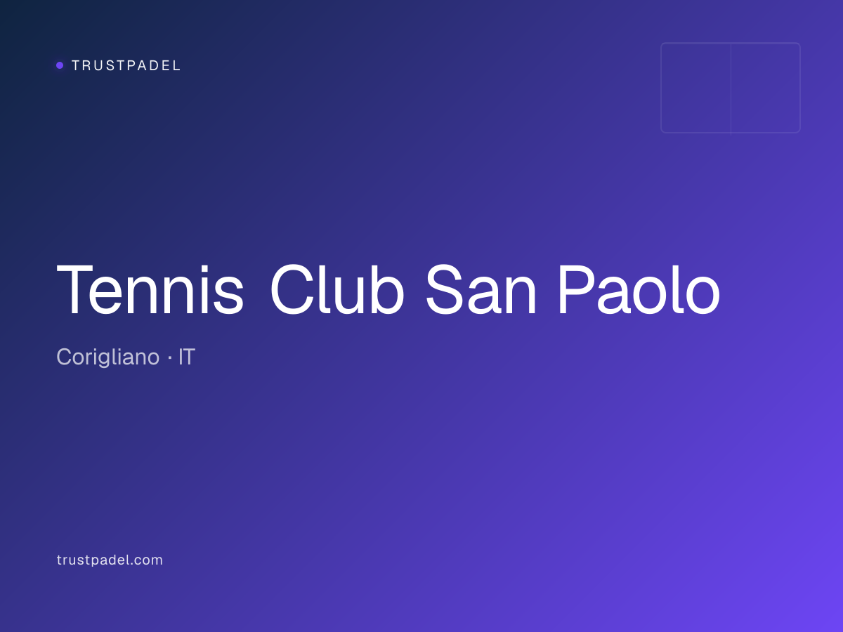 Tennis Club San Paolo padel club