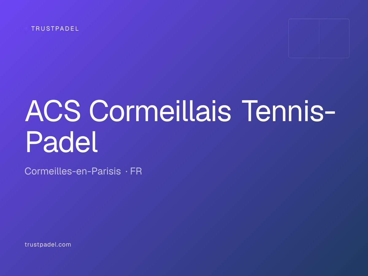 ACS Cormeillais Tennis-Padel padel club