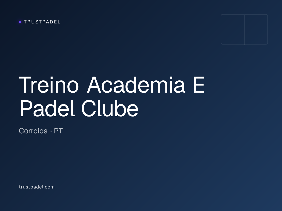 Treino Academia E Padel Clube padel club