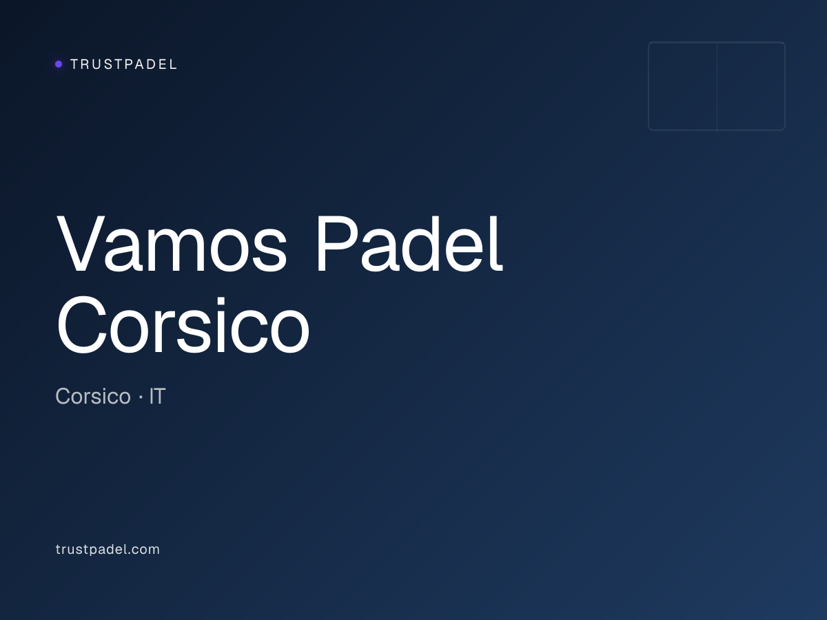 Vamos Padel Corsico padel club