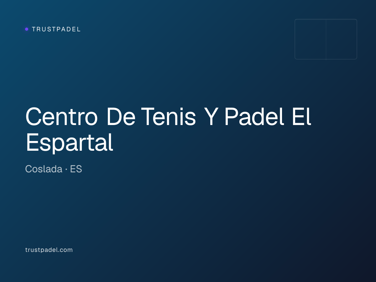 Centro De Tenis Y Padel El Espartal padel club