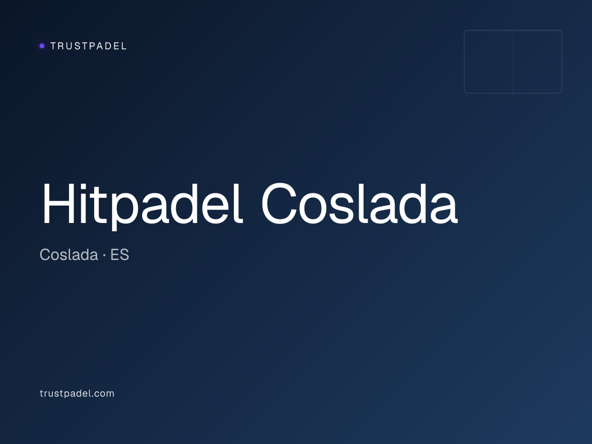 Hitpadel Coslada padel club