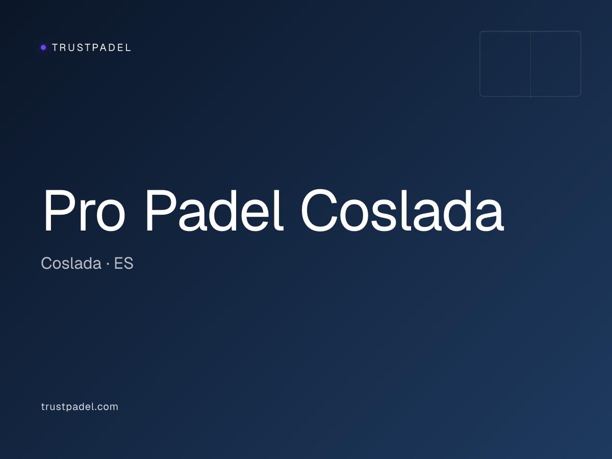 Pro Padel Coslada padel club