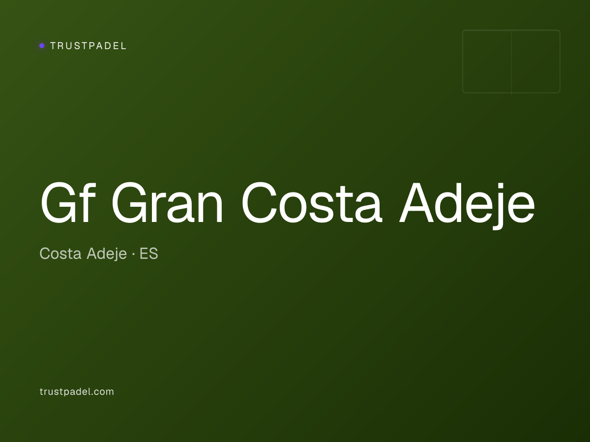 Gf Gran Costa Adeje padel club