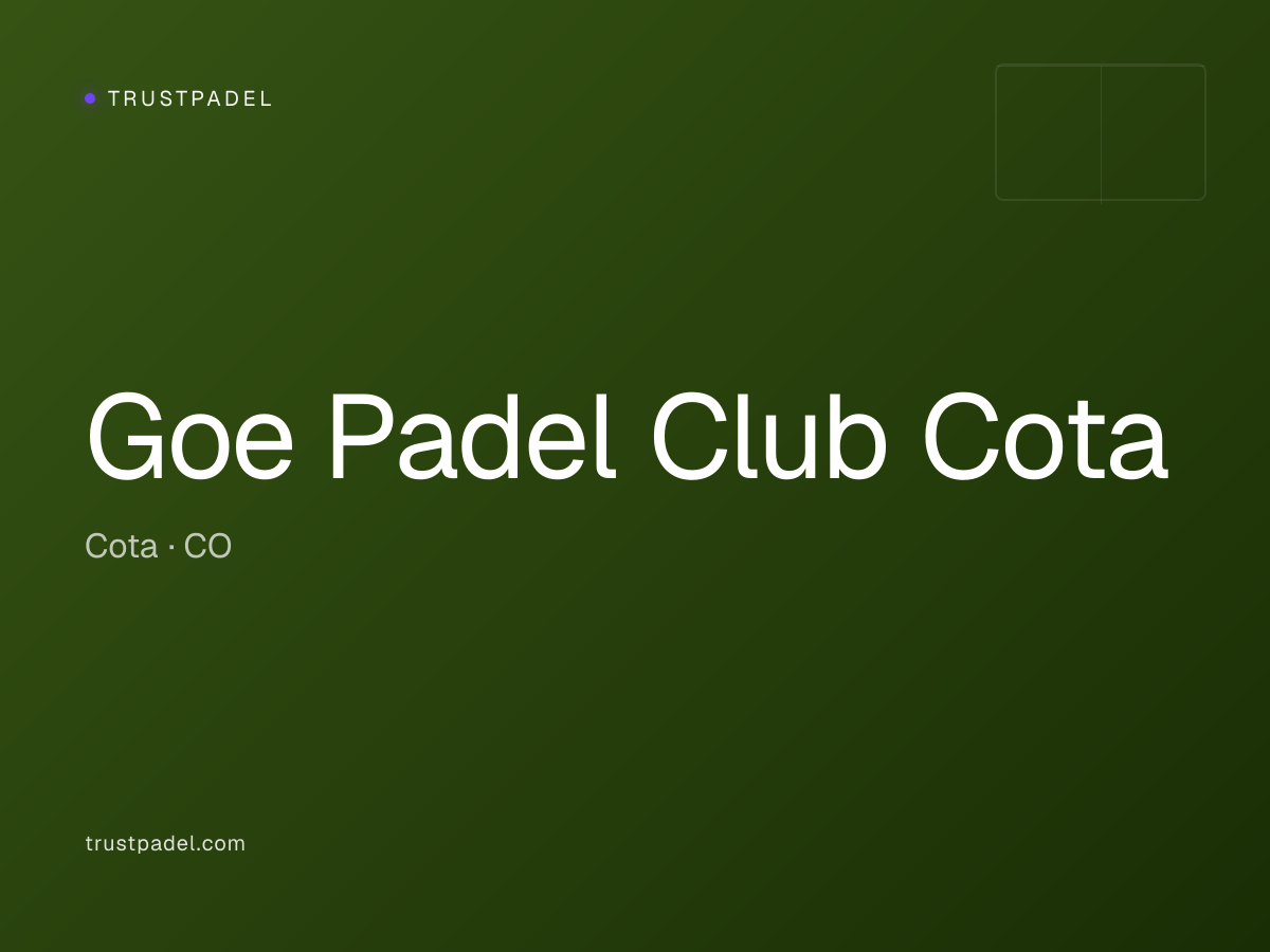Goe Padel Club Cota padel club