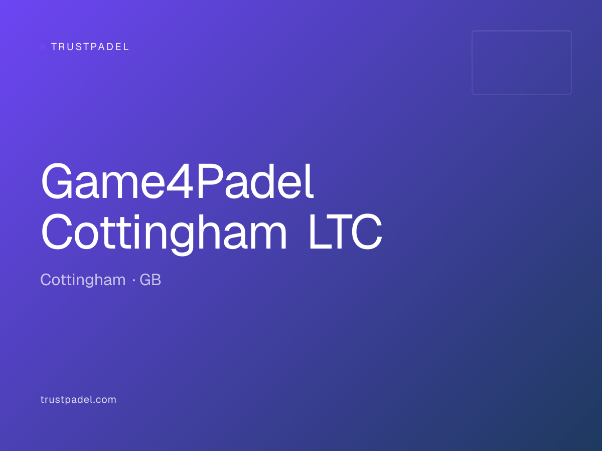 Game4Padel Cottingham LTC padel club
