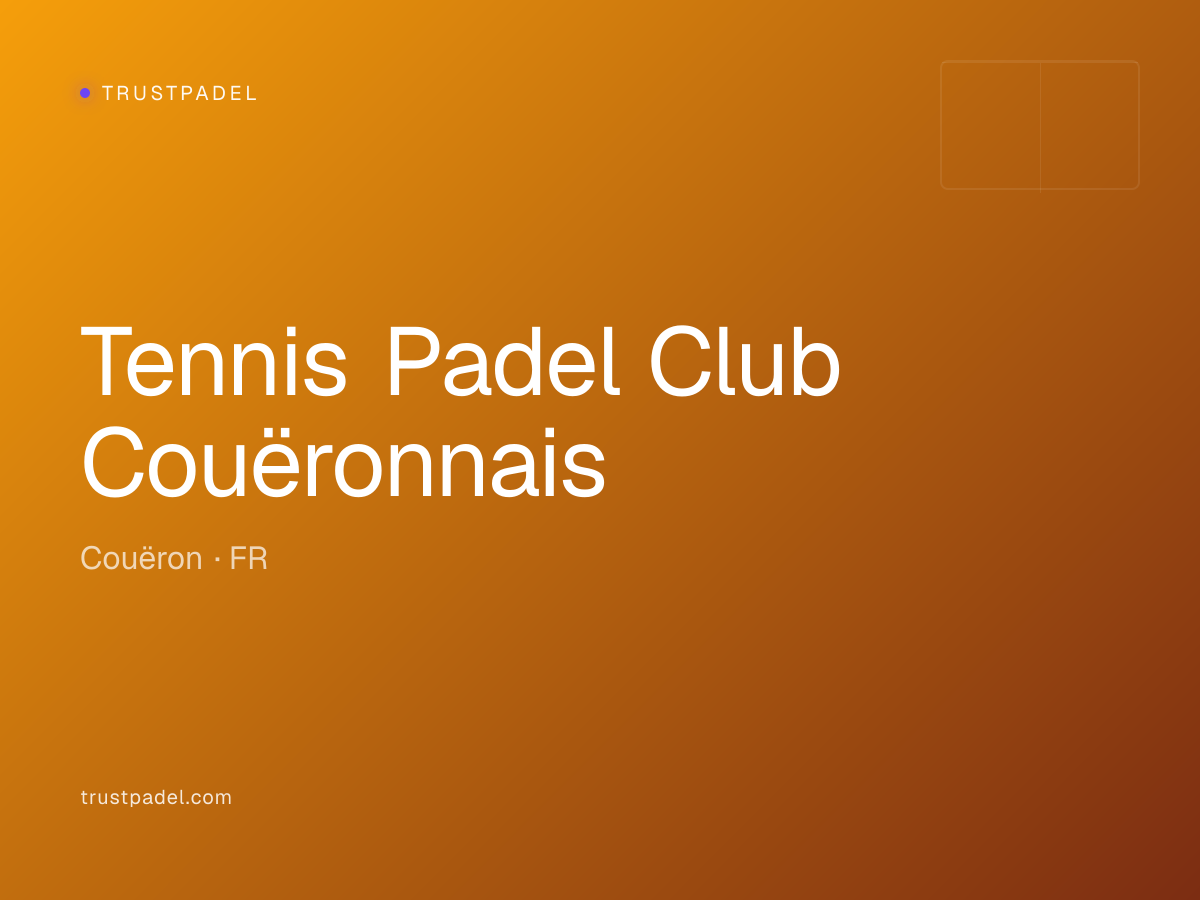 Tennis Padel Club Couëronnais padel club