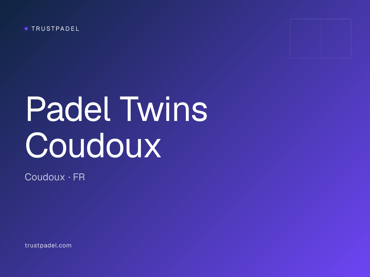 Padel Twins Coudoux padel club