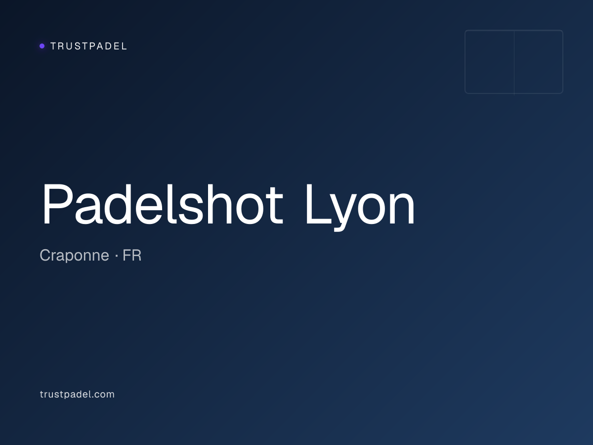 Padelshot Lyon padel club