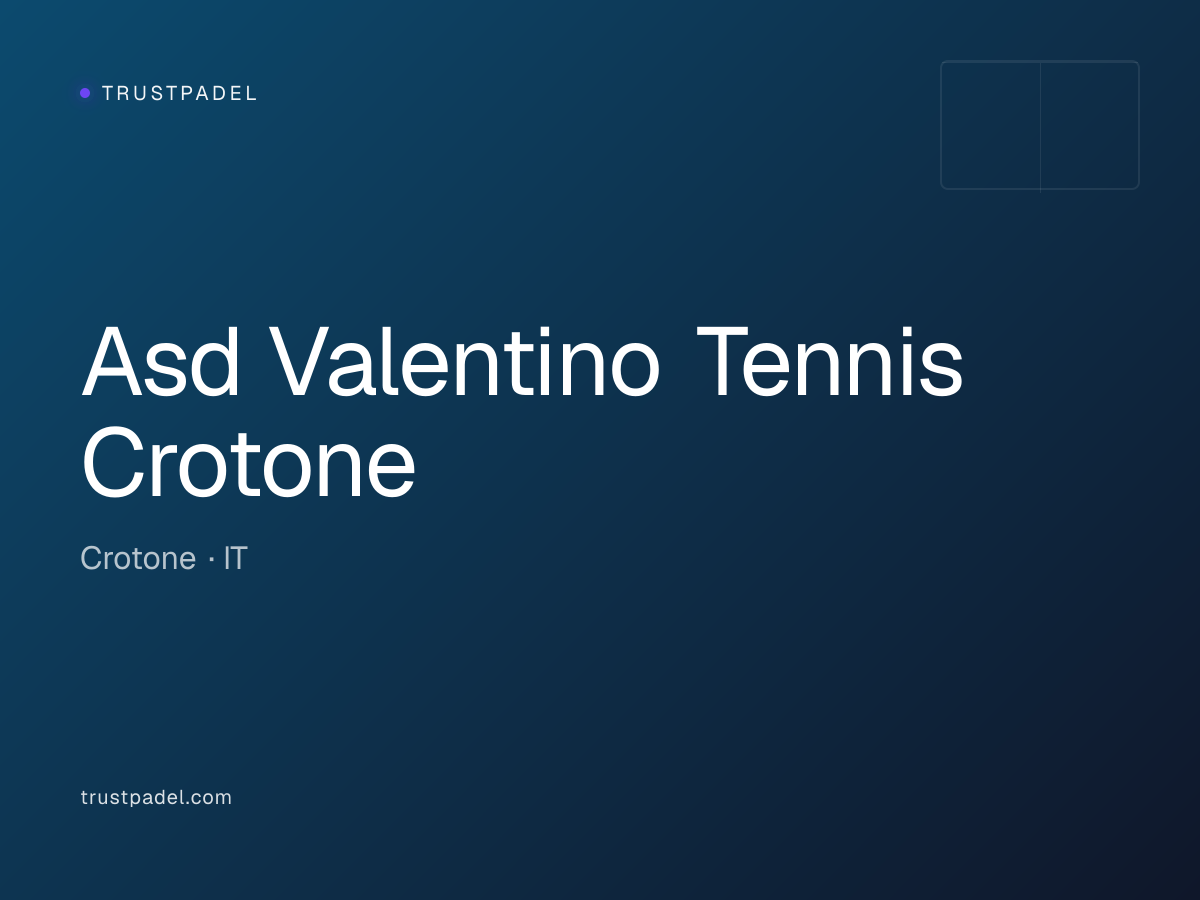 Asd Valentino Tennis Crotone padel club