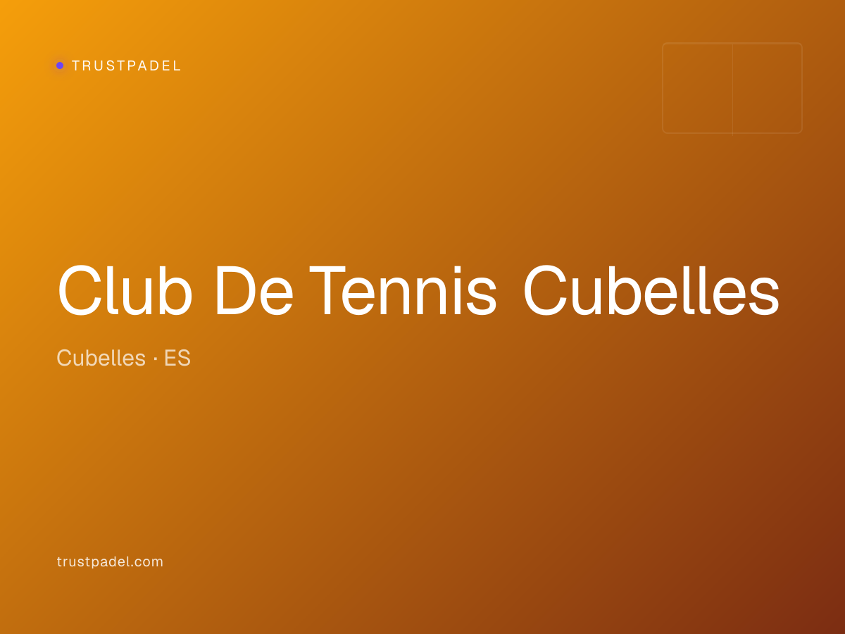 Club De Tennis Cubelles padel club