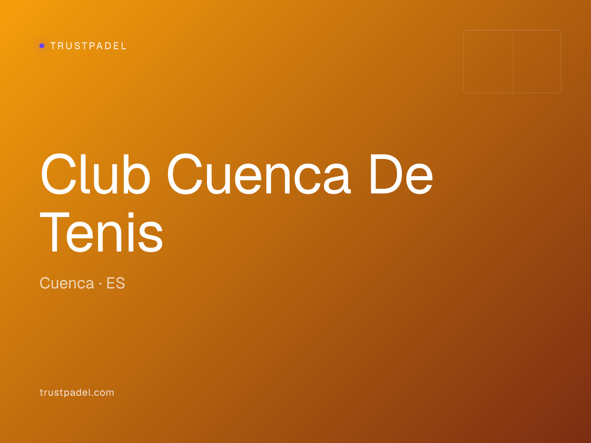 Club Cuenca De Tenis padel club