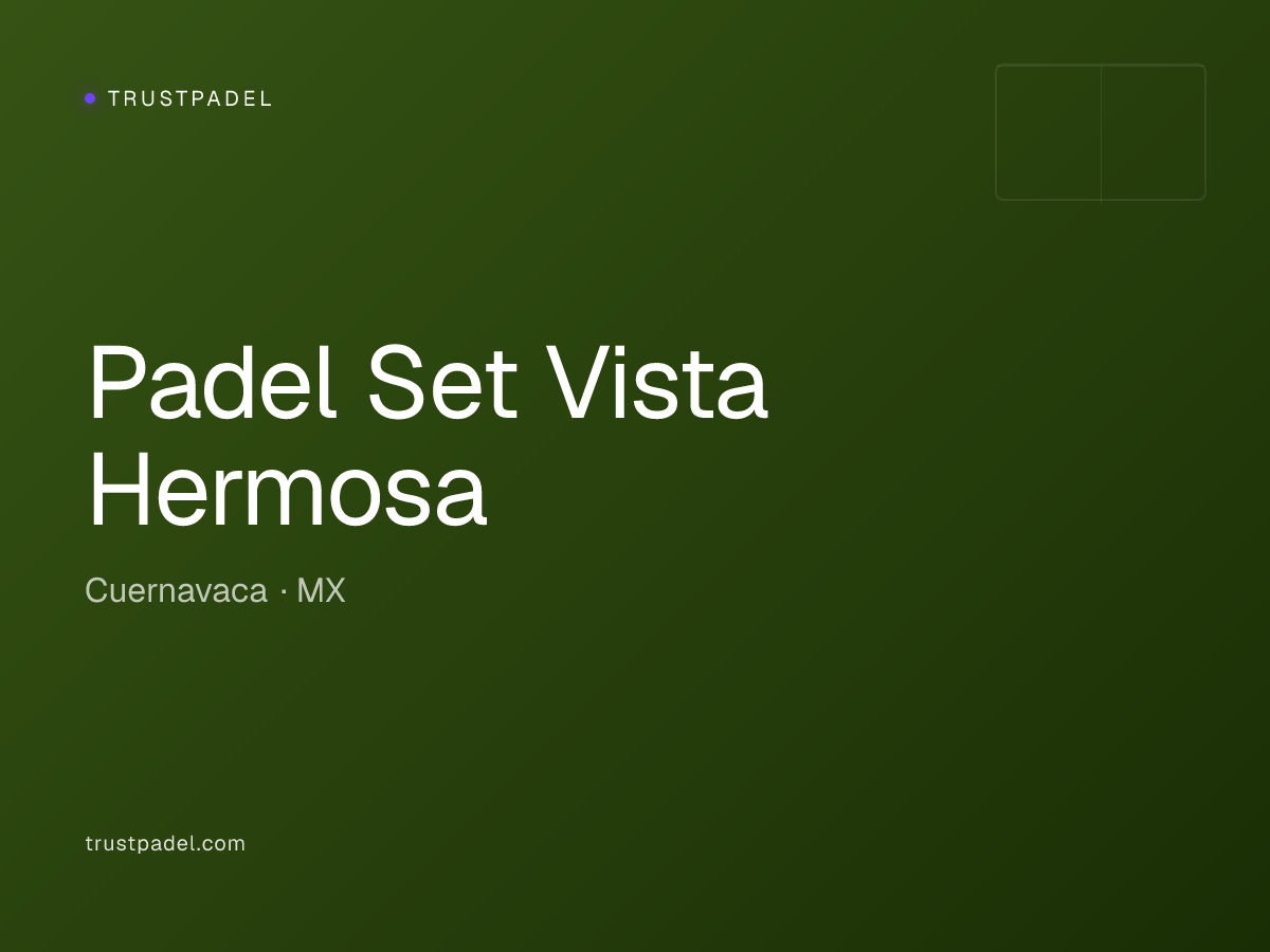 Padel Set Vista Hermosa padel club