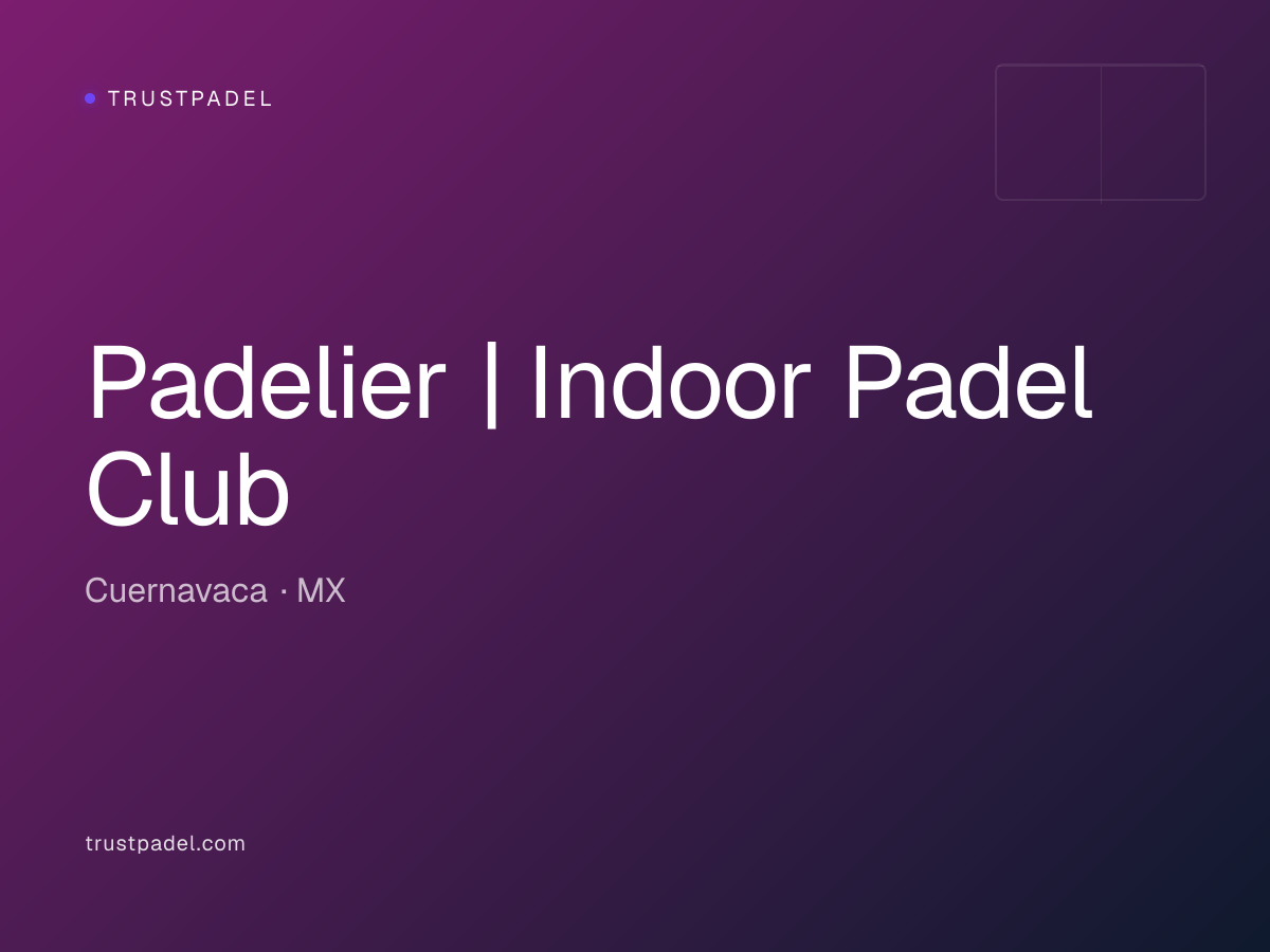 Padelier | Indoor Padel Club padel club