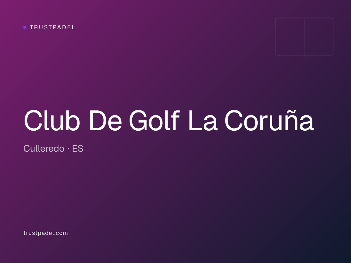 Club De Golf La Coruña padel club