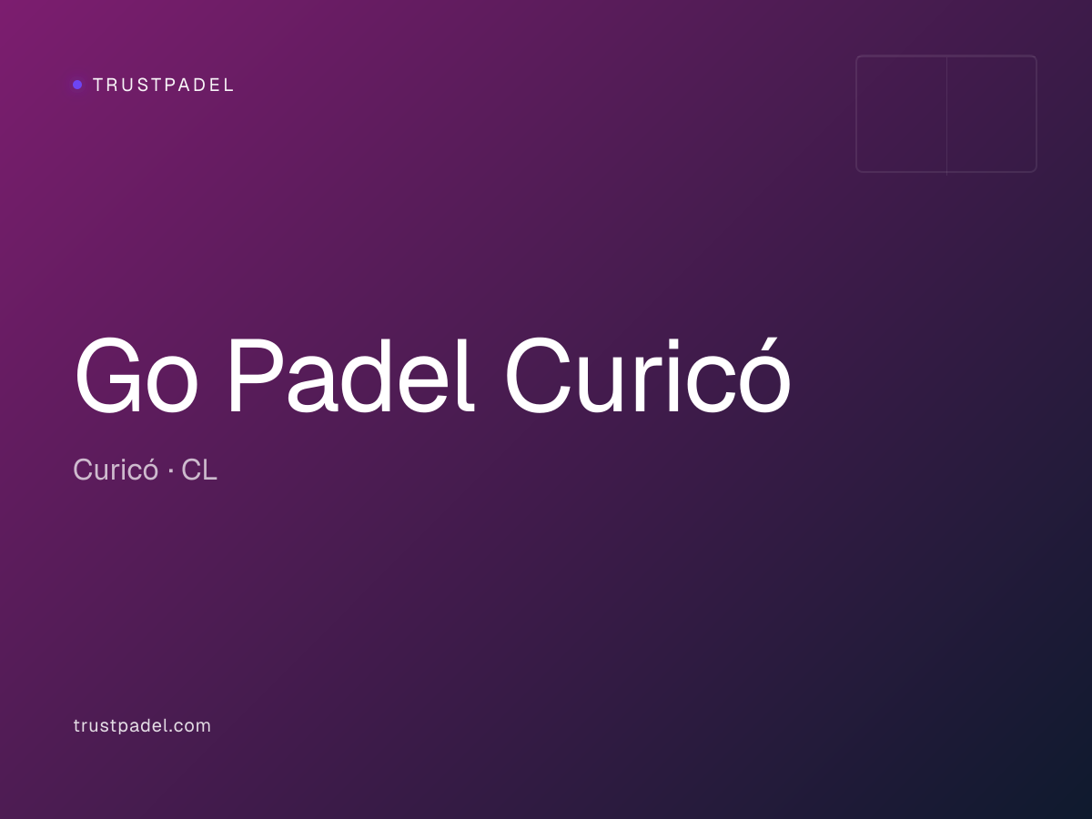 Go Padel Curicó padel club