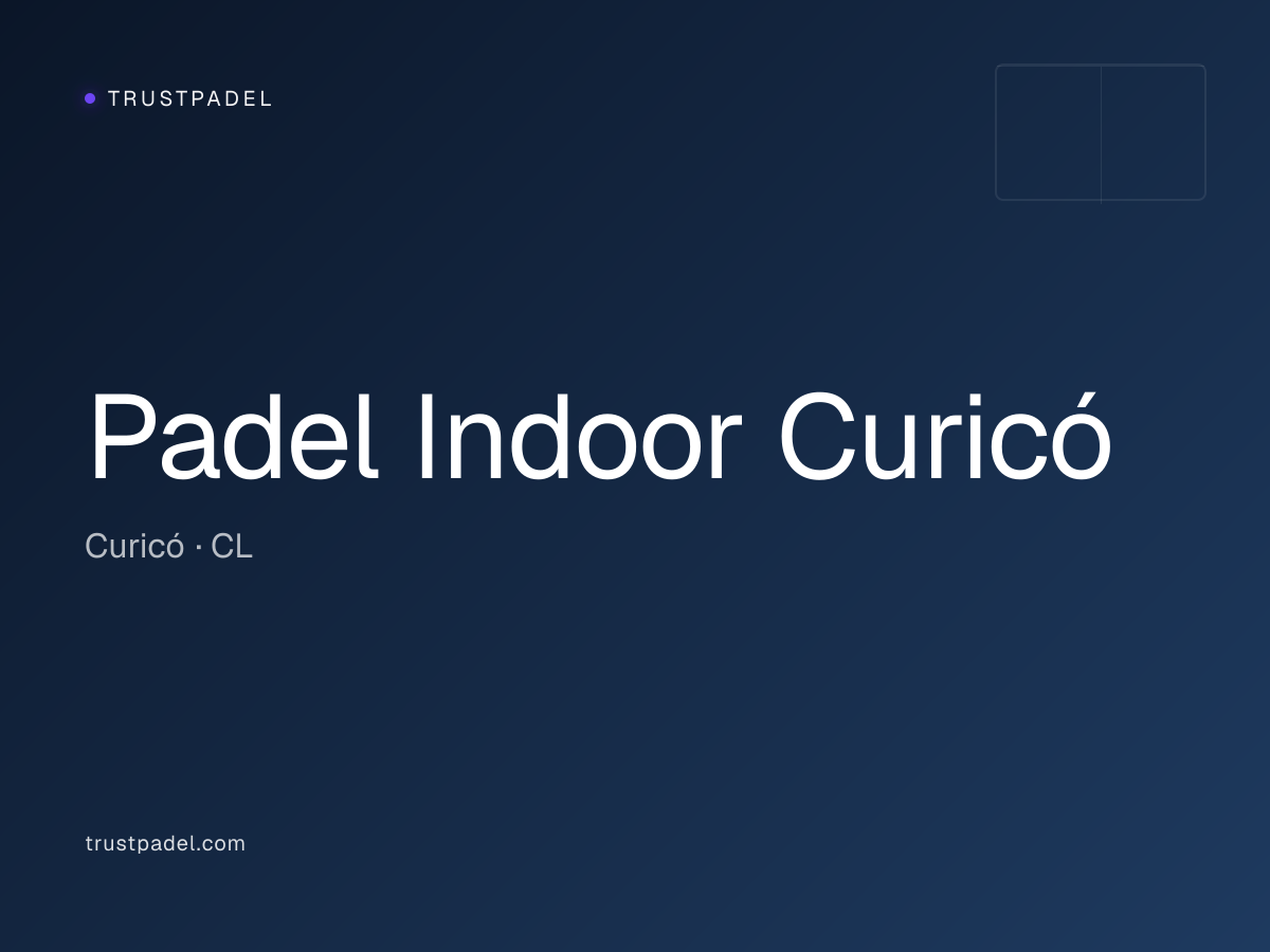 Padel Indoor Curicó padel club