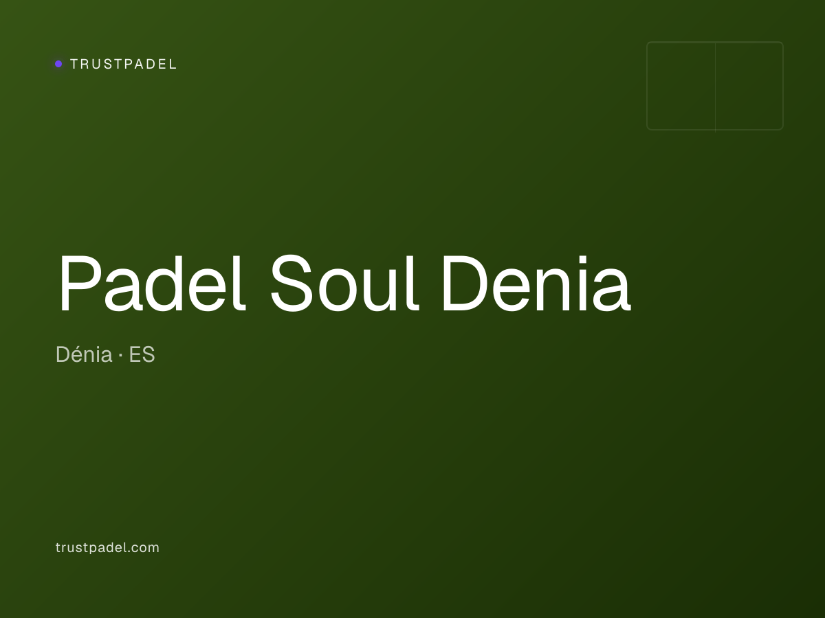 Padel Soul Denia padel club