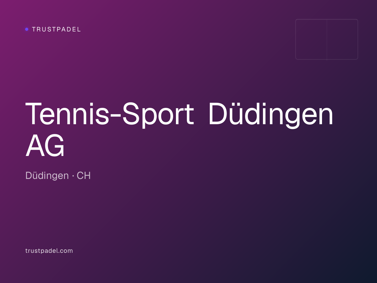 Tennis-Sport Düdingen AG padel club