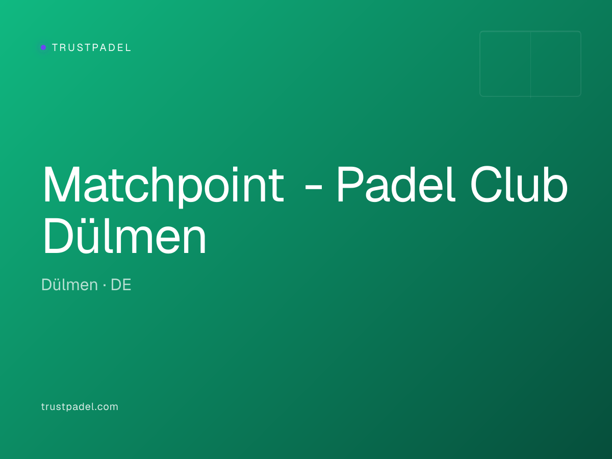 Matchpoint - Padel Club Dülmen padel club