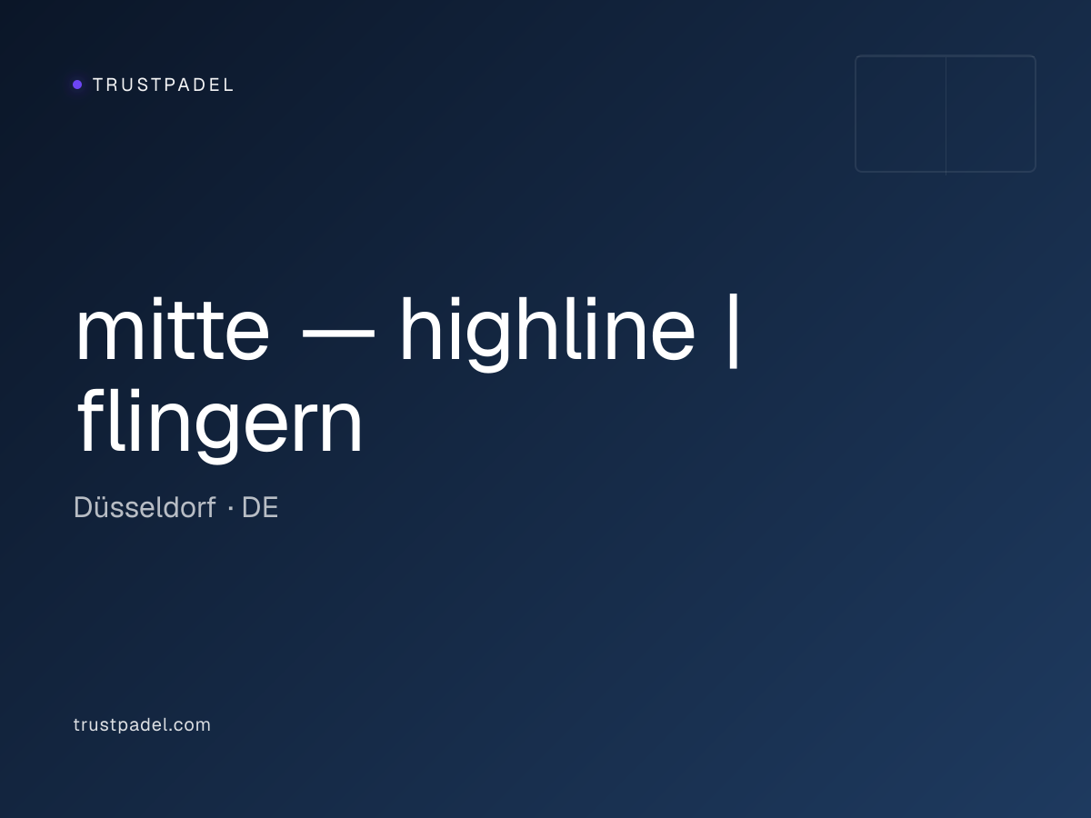 mitte — highline | flingern padel club