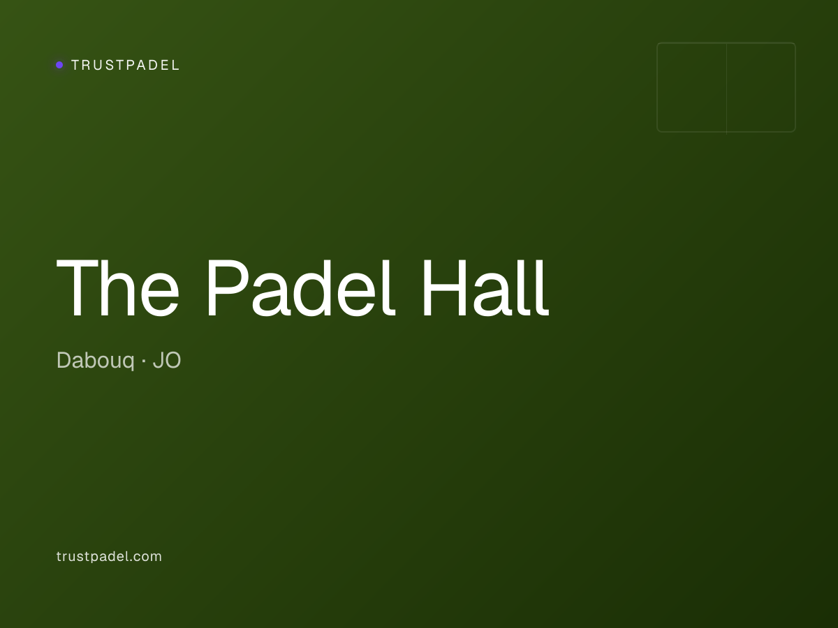The Padel Hall padel club