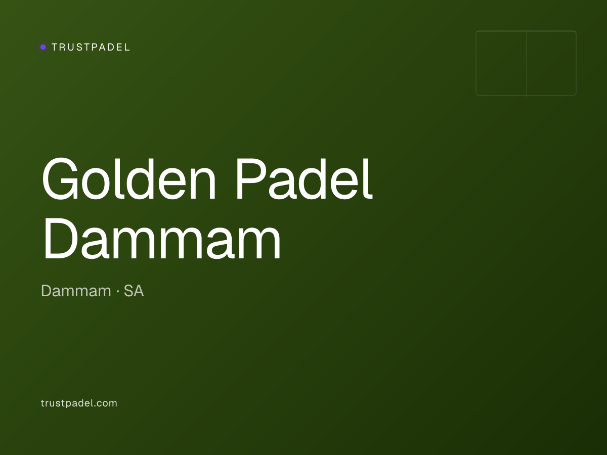 Golden Padel Dammam padel club