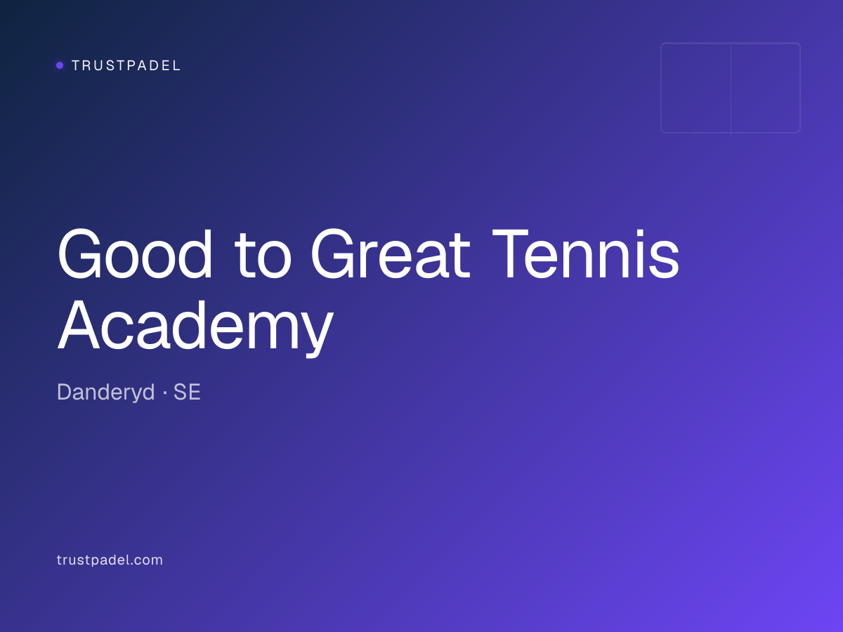 Good to Great Tennis Academy padel club