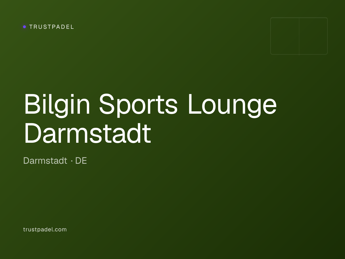 Bilgin Sports Lounge Darmstadt padel club