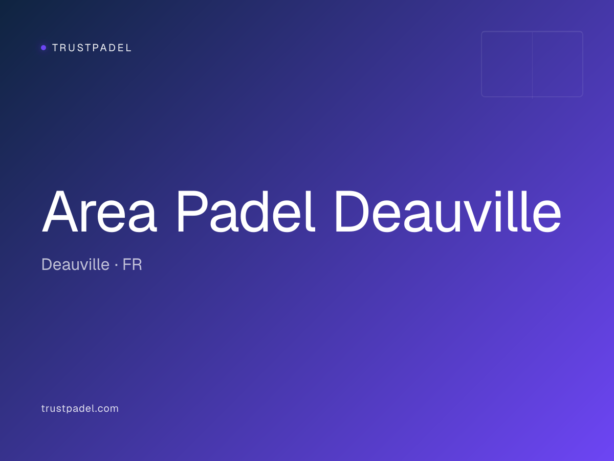 Area Padel Deauville padel club