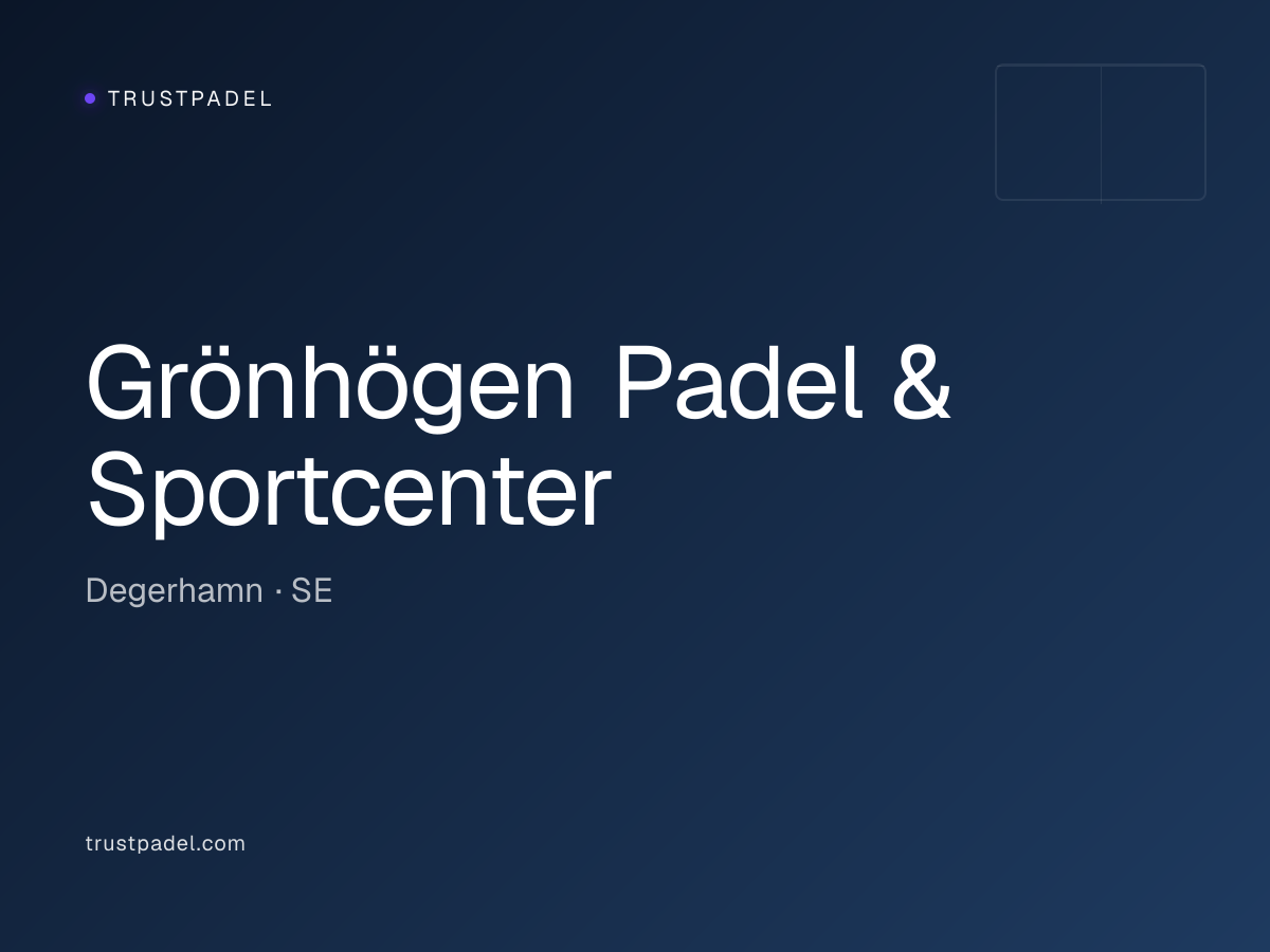 Grönhögen Padel & Sportcenter padel club