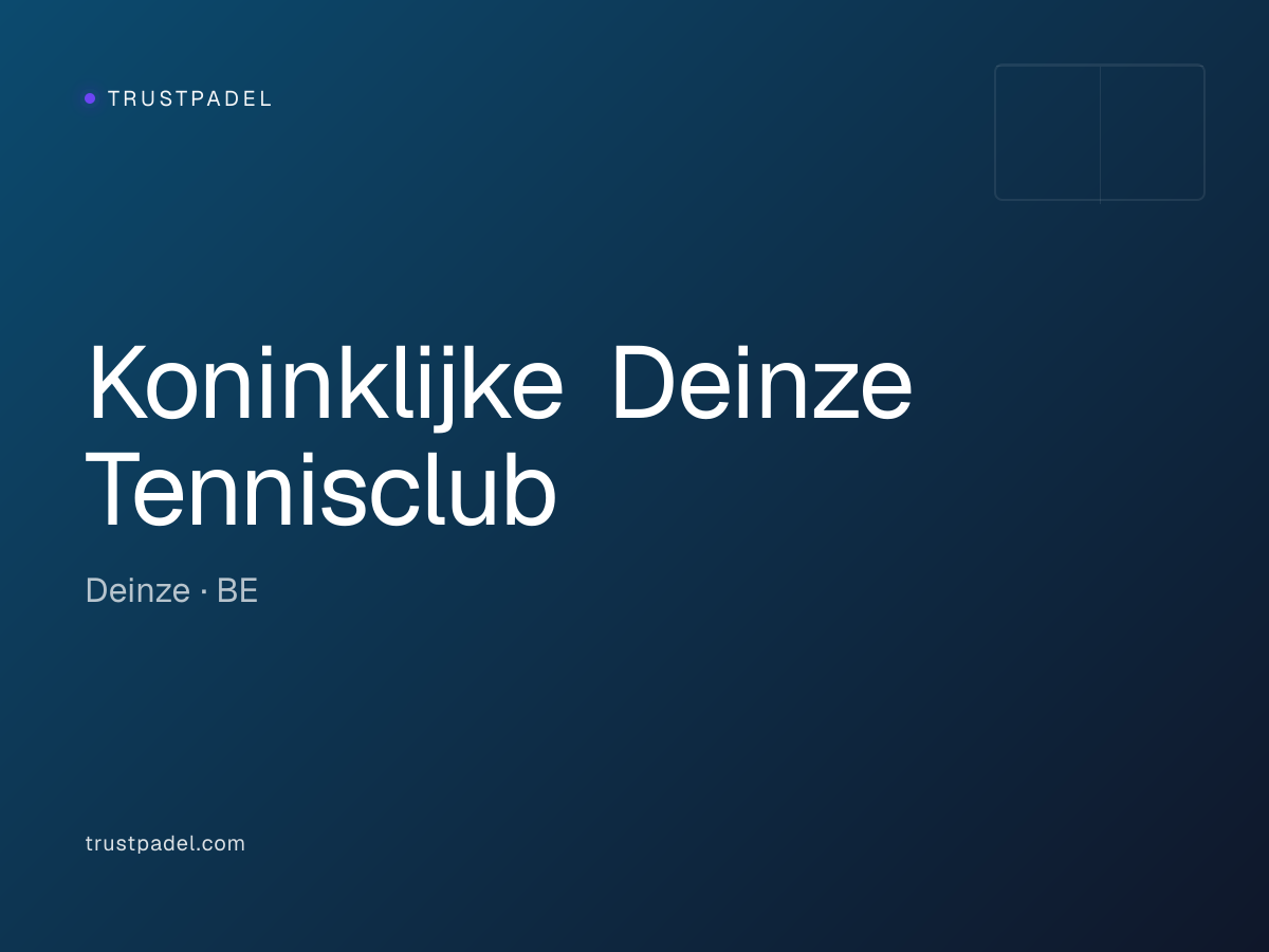 Koninklijke Deinze Tennisclub padel club