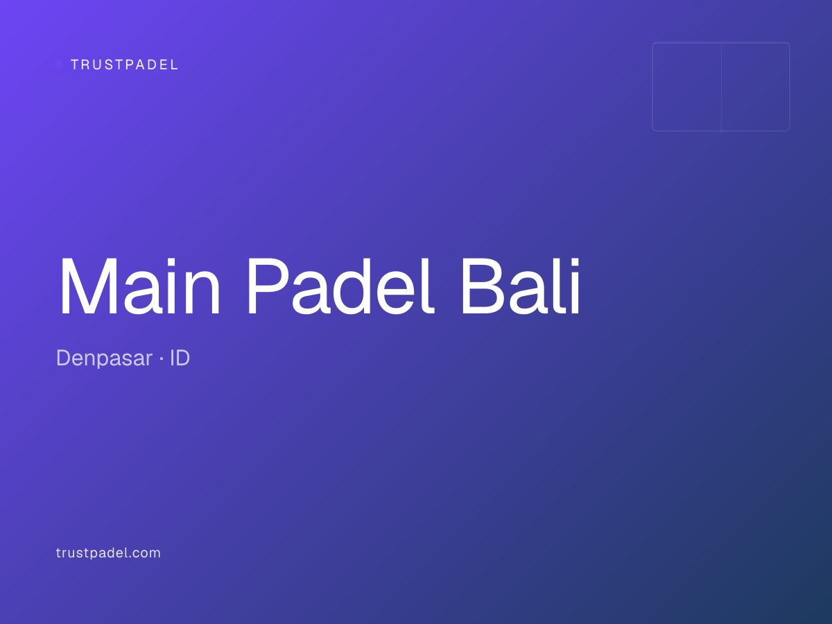 Main Padel Bali padel club