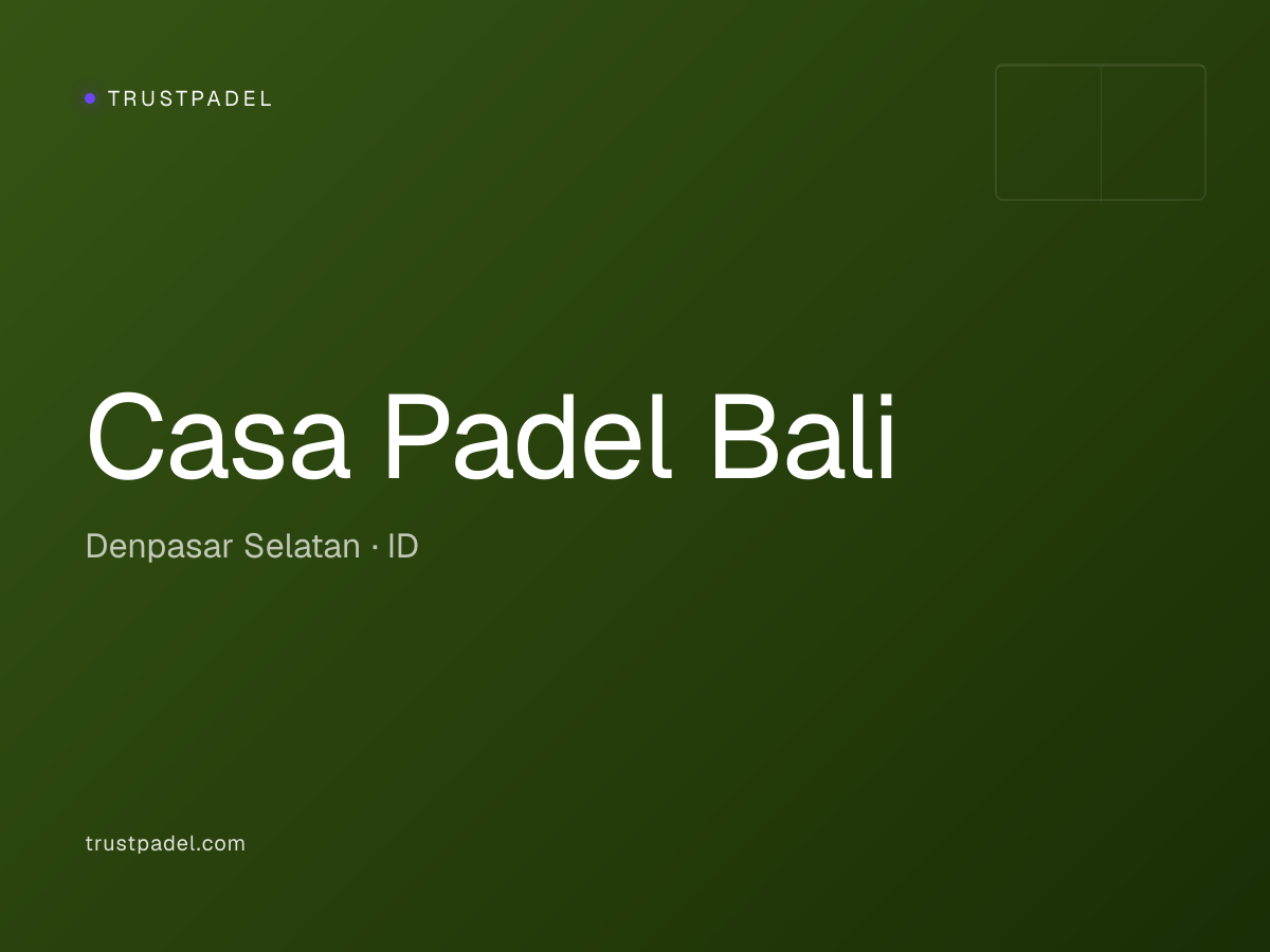Casa Padel Bali padel club