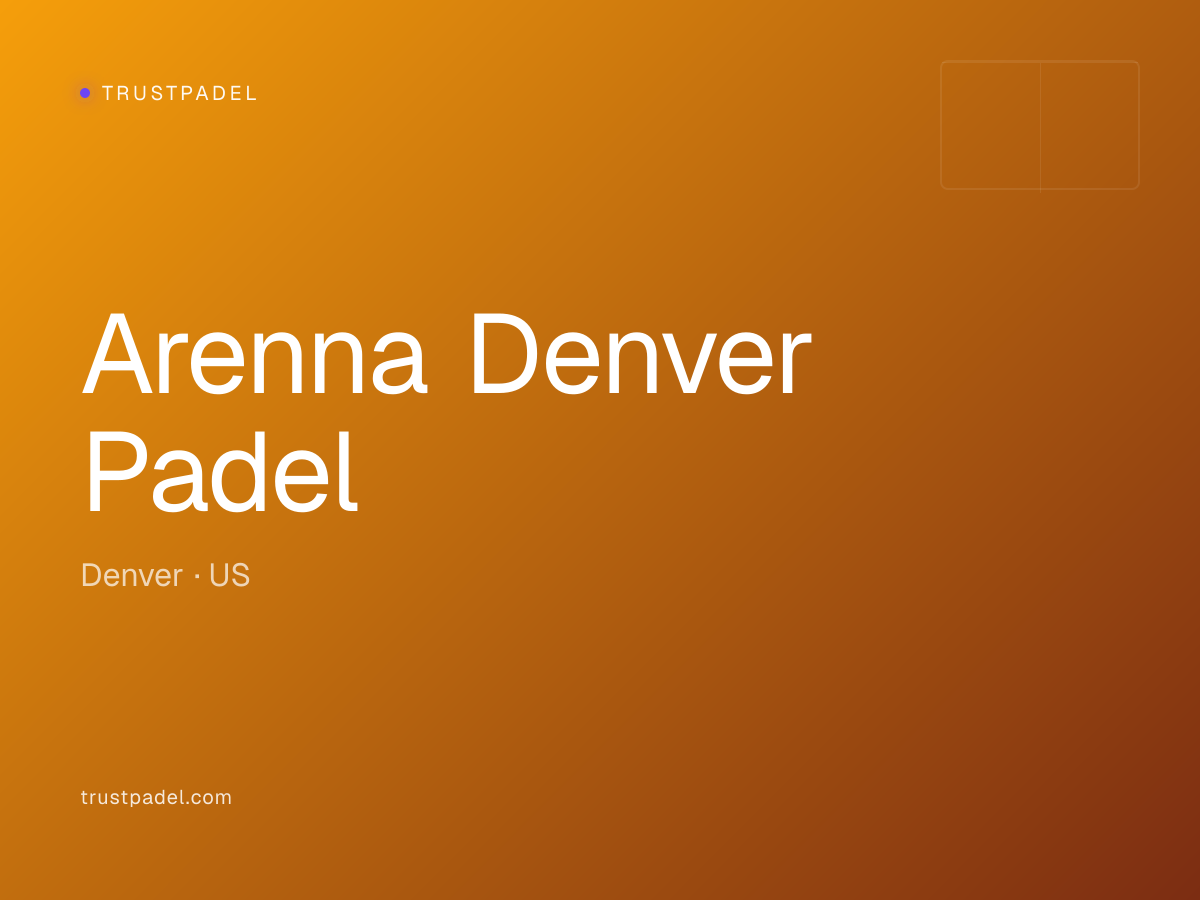 Arenna Denver Padel padel club